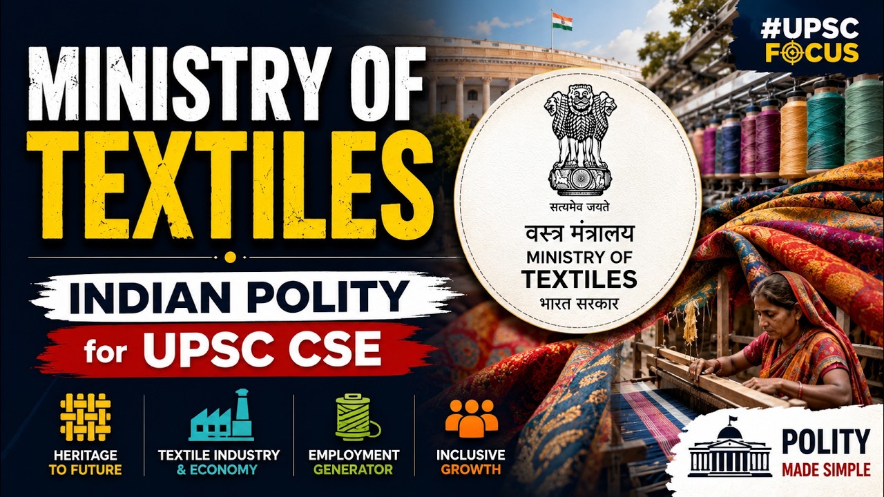 Ministry of Textiles | Indian Polity for UPSC CSE