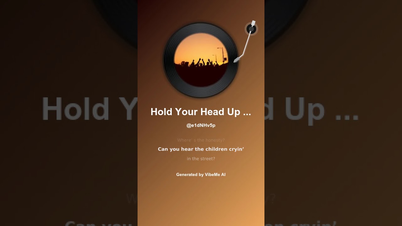 Hold Your Head Up High 