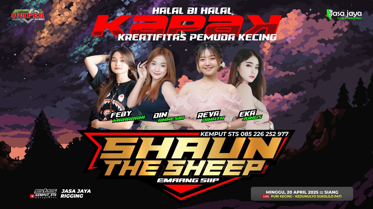 LIVE SHAUN THE SHEEP - HAPPY PARTY KAPAK GENERATION - PURIKECING SUKOLILO PATI | SNIPER AUDIO