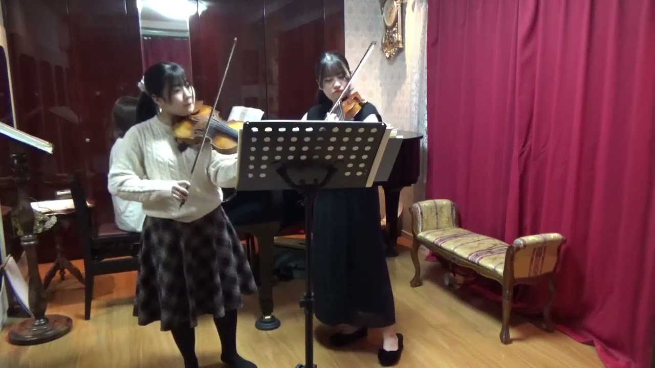 2024年バッハ 2つのヴァイオリンのための協奏曲 ニ短調 karin（18）&coco（13）