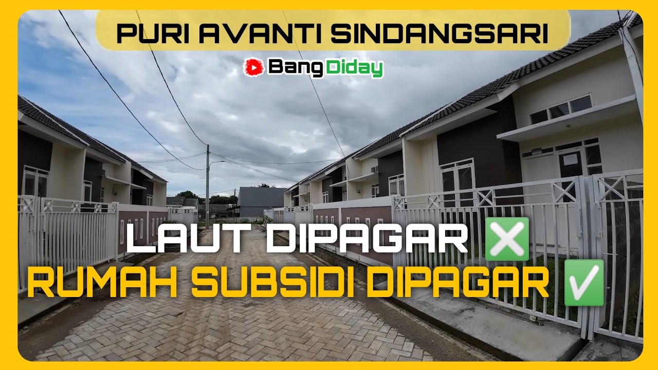 Rumah Subsidi Berpagar Bikin Tambah Aman  || Puri Avanti Sindangsari Pasar Kemis Tangerang