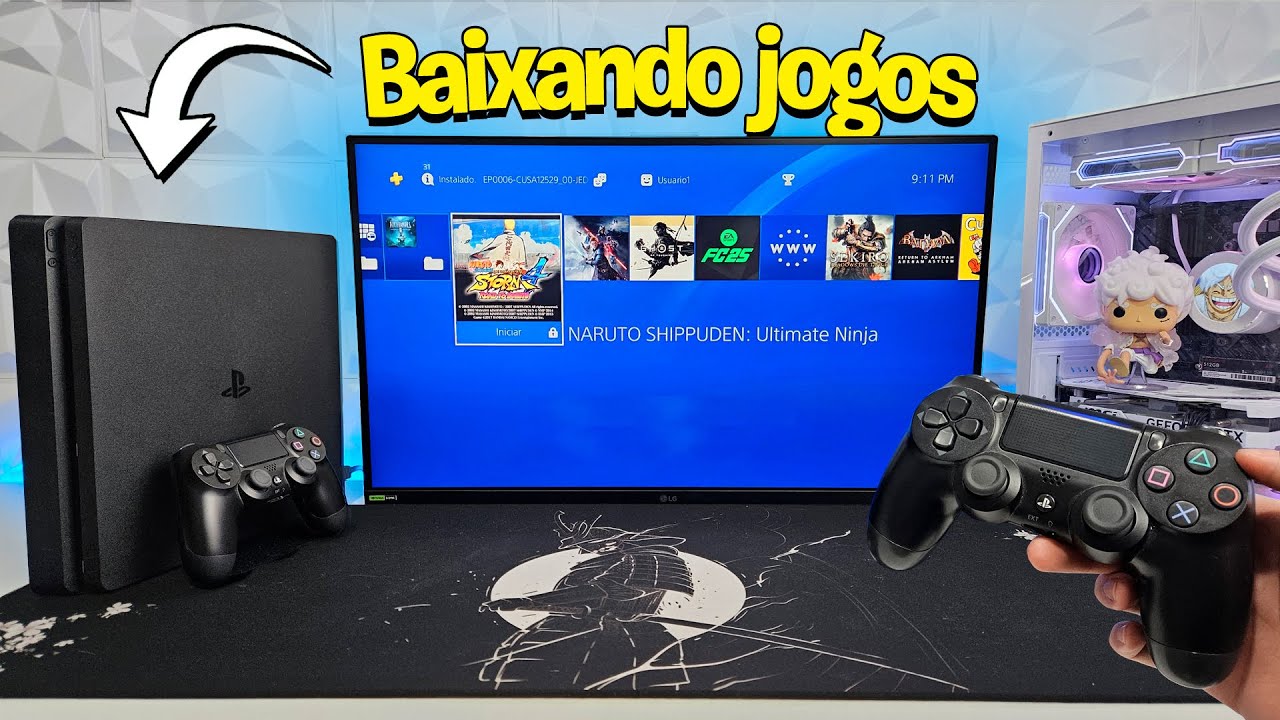 Baixando jogos no meu PS4 DESBLOQUEADO! (vale a pena?)