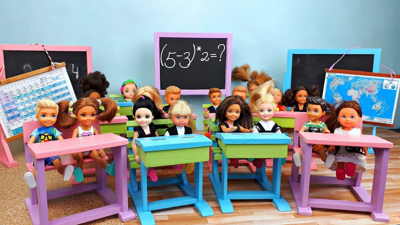 Baby doll school morning routine ! School house life