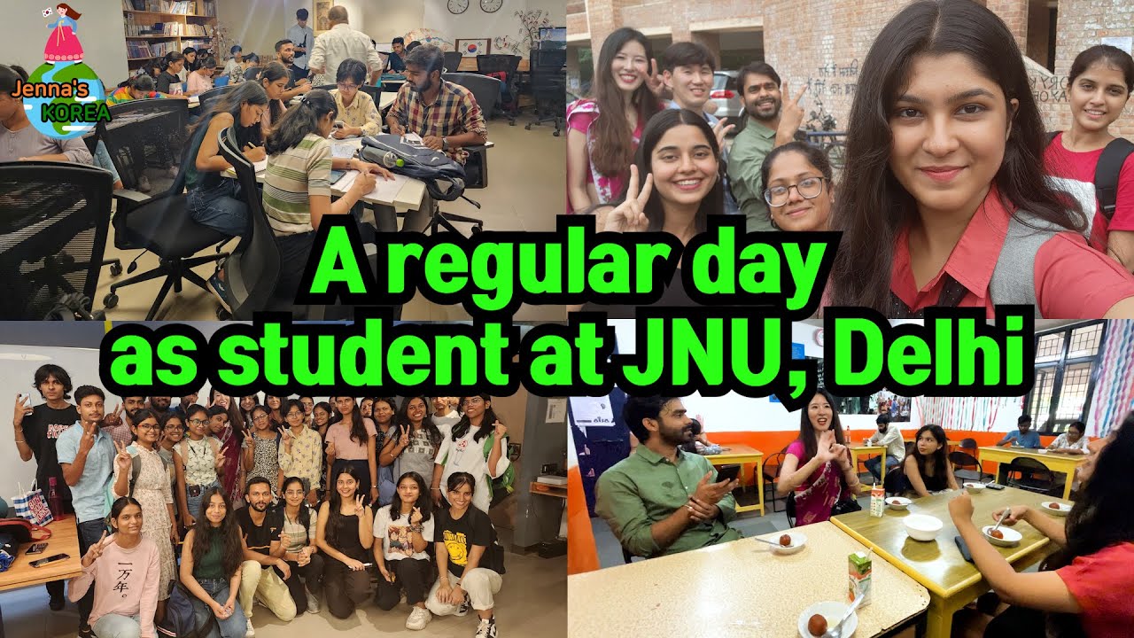 🇮🇳[Indian Travel 21] A regular day as student at JNU, Delhi😀
