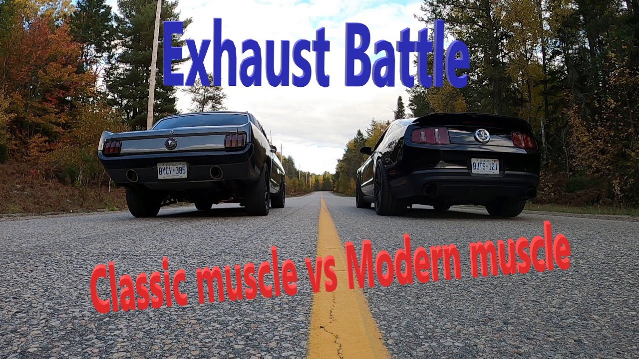 Exhaust Battle: Classic muscle vs Modern muscle
