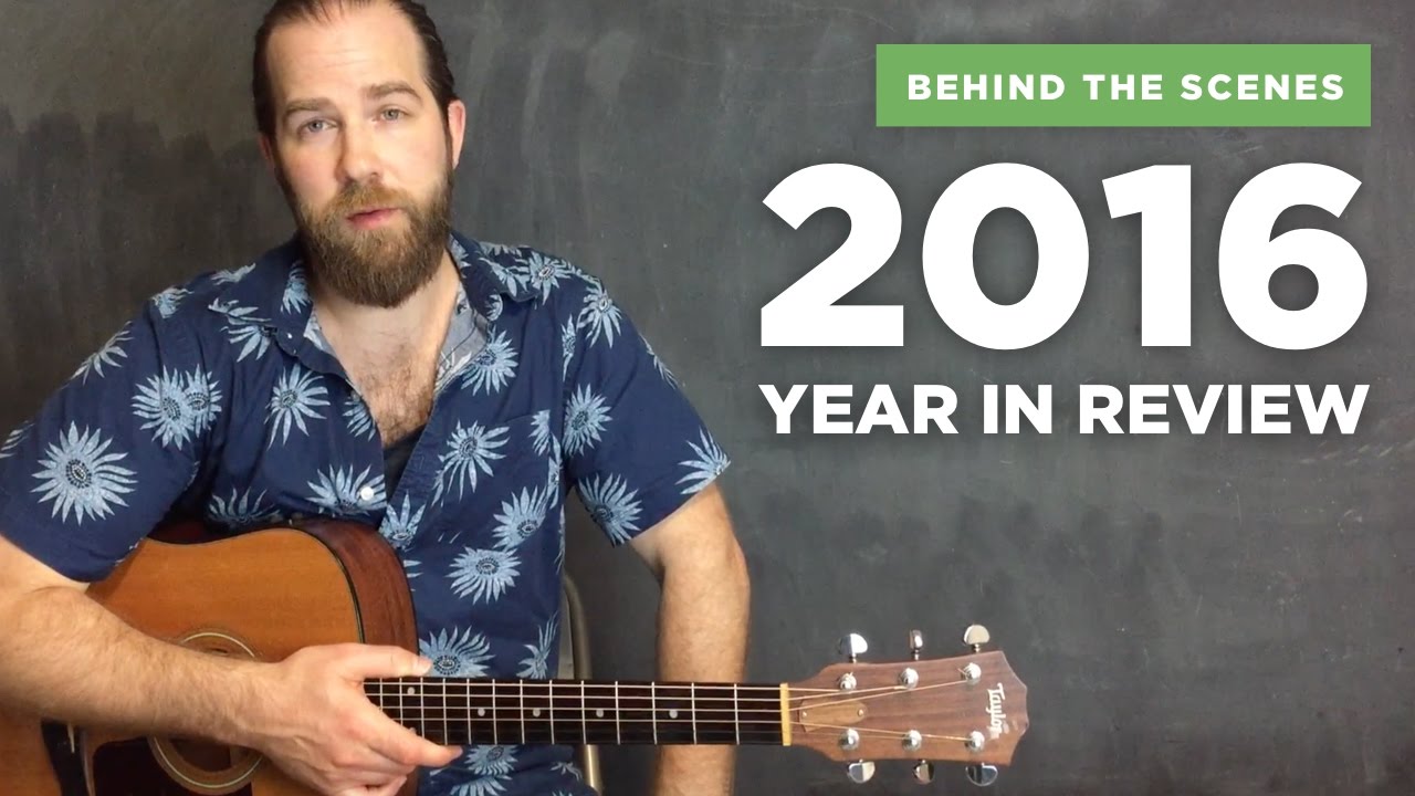 2016: the year I started making guitar lessons again! (behind the scenes)