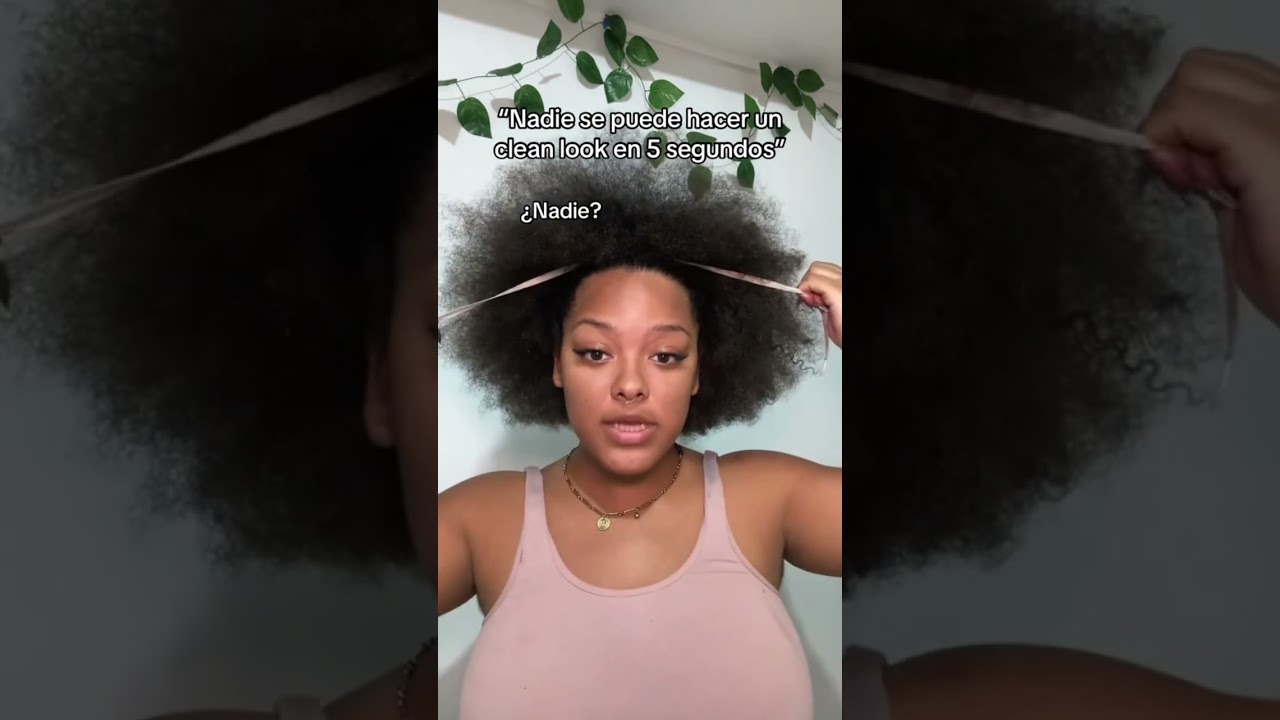 Cuando duran haciendo un clean look? Recreando mi video m&aacute;s viral #afro #afrohair #africa
