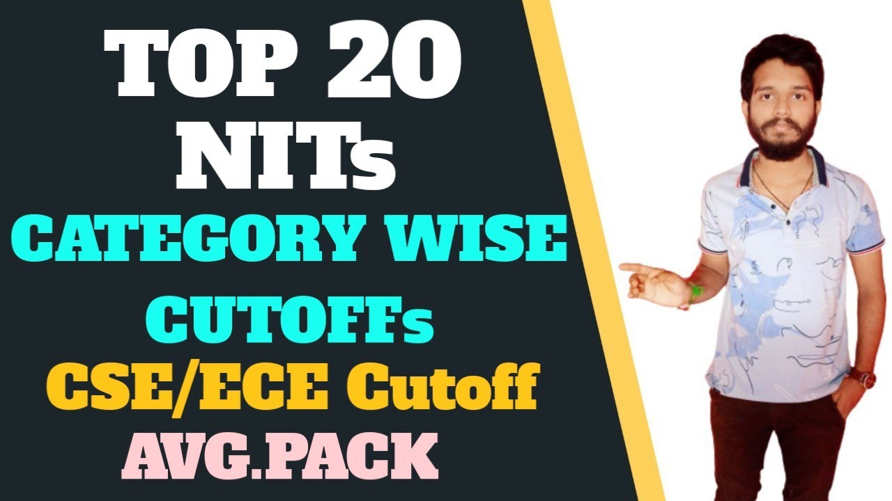 Top 20 NITs Jee main 2020 ||Category wise cutoffs #jeemain2020