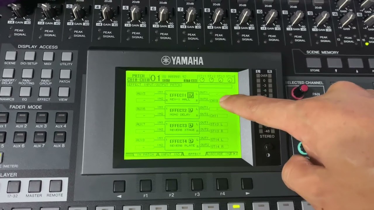 Hướng Dẫn 2 Cách Khai Báo Effect Cho Mixer Yamaha 01V96 - 01V96 V2 - 01V96VCM và 01V96i Cho AE Mới