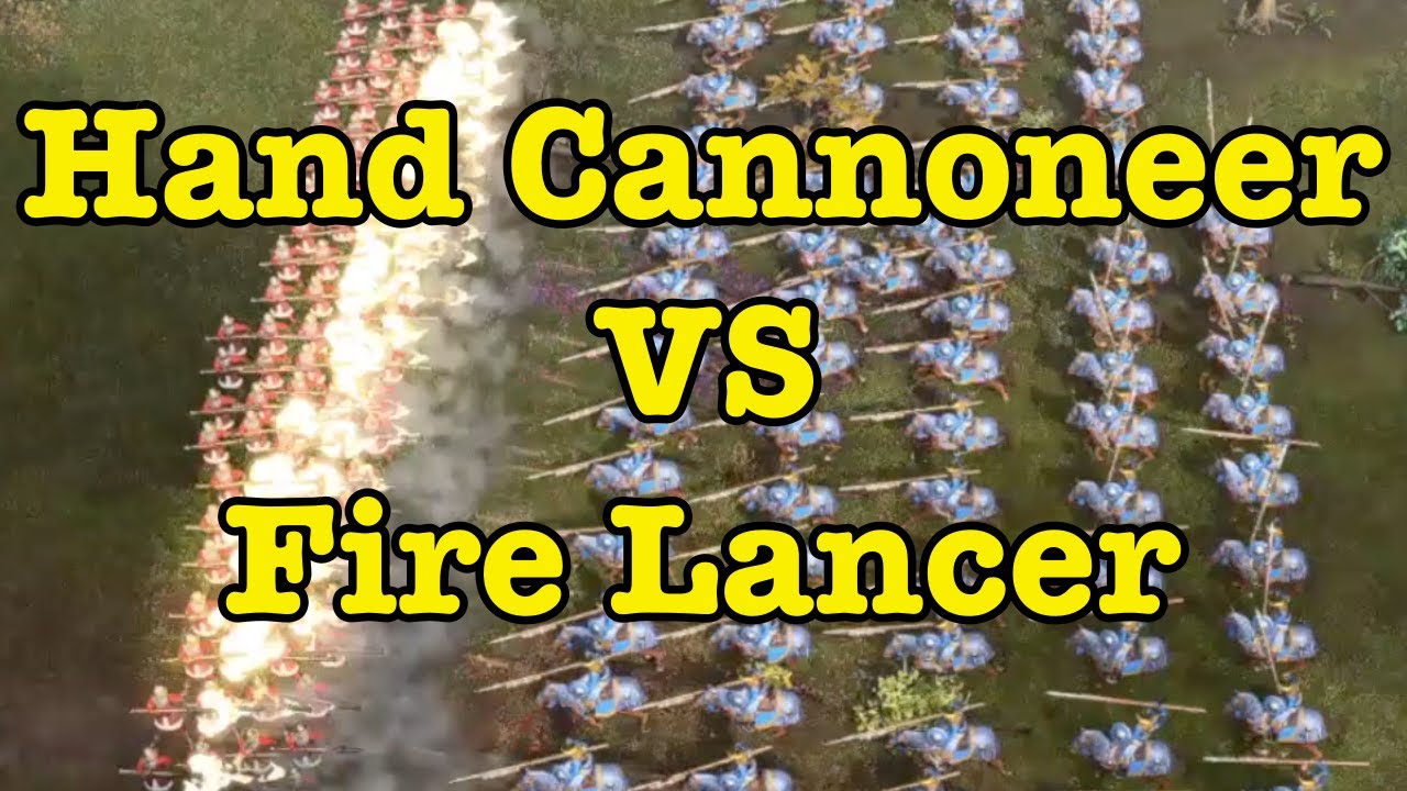 AOE4 | 100 Elite Hand Cannoneers VS 75 Chinese Fire Lancers
