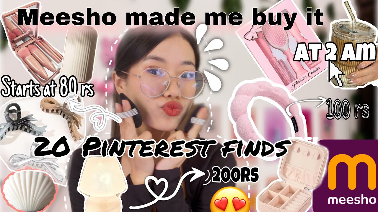 Мишо Случайные находки на Pinterest😍|| Всего от 80 рупий🤩🎀|| #meeshofinds #meeshohaulvideo