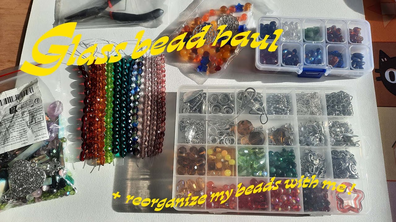 bead haul + reorganize my beads with me !
