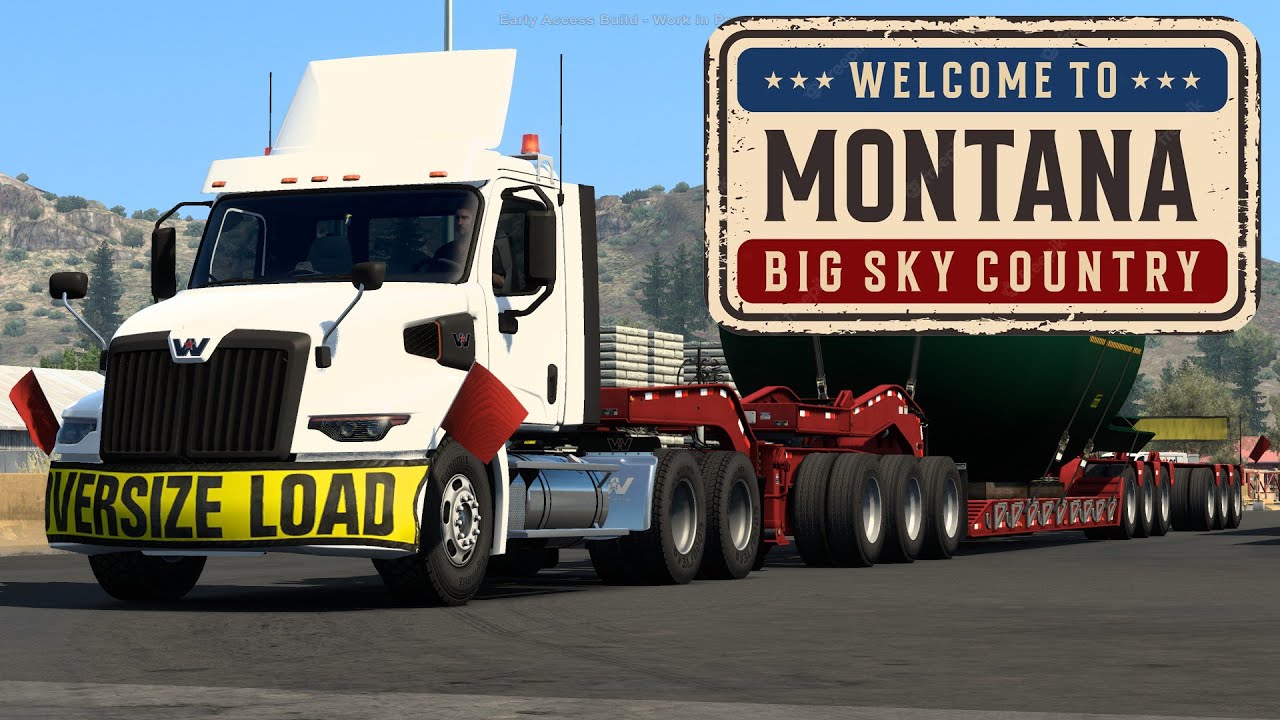 New Western Star 57X | Montana DLC Early Access Gameplay | 1.45 American Truck Simulator