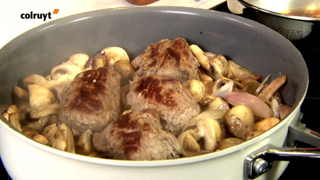 Recette Oiseau sans tête aux champignons et sauce béarnaise revisitée - Colruyt