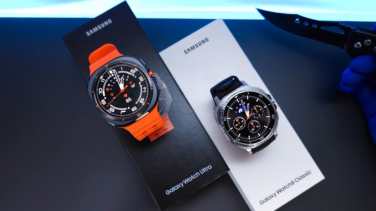 Samsung Galaxy Watch Ultra 2025 vs Watch 8 Classic Unboxing and Test - ASMR