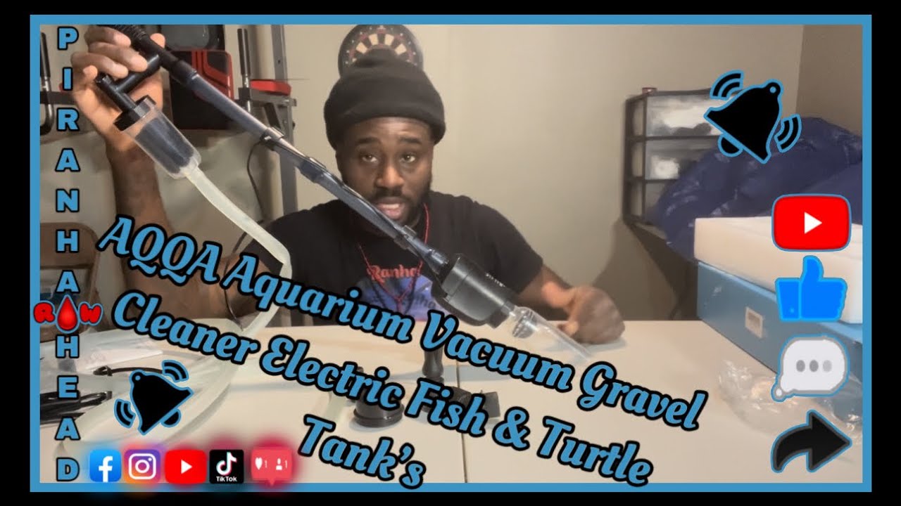 AQQA Aquarium Vacuum Gravel Cleaner Electric Fish & Turtle Tank