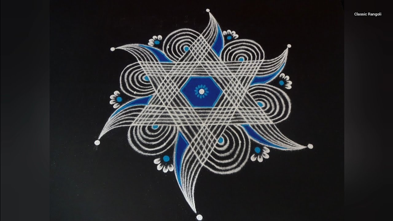 Easy Padi Kolam / Star Padi kolam / Vaigasi visagam Padi Kolam / Simple Rangoli / Classic Rangoli