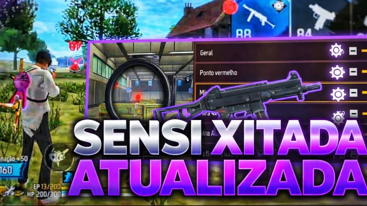 ATUALIZADA 2026!🔥 A MELHOR SENSIBILIDADE para SUBIR CAPA na NOVA ATUALIZAÇÃO do FREE FIRE! 