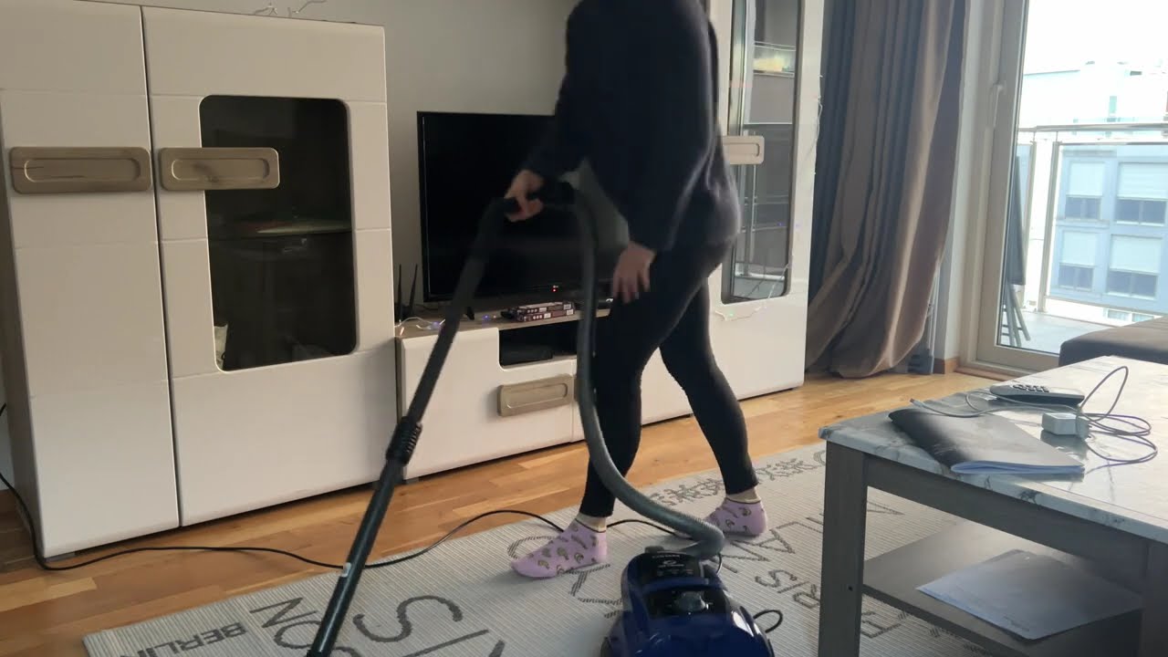 Cozy pink socks & lazy cleaning day #vacuumingasmr