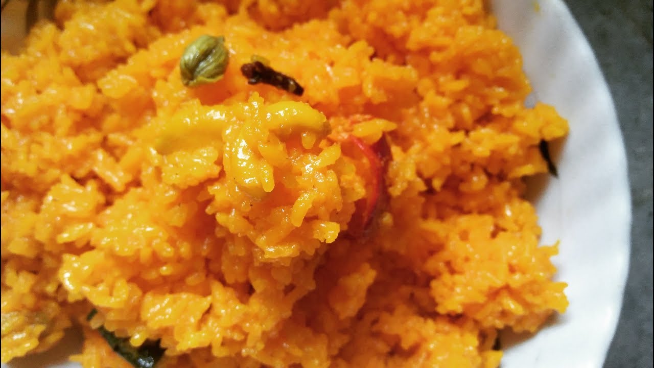 Basanti Pulao - Bengali Sweet Yellow Rice Recipe - Popular Veg Rice Recipes