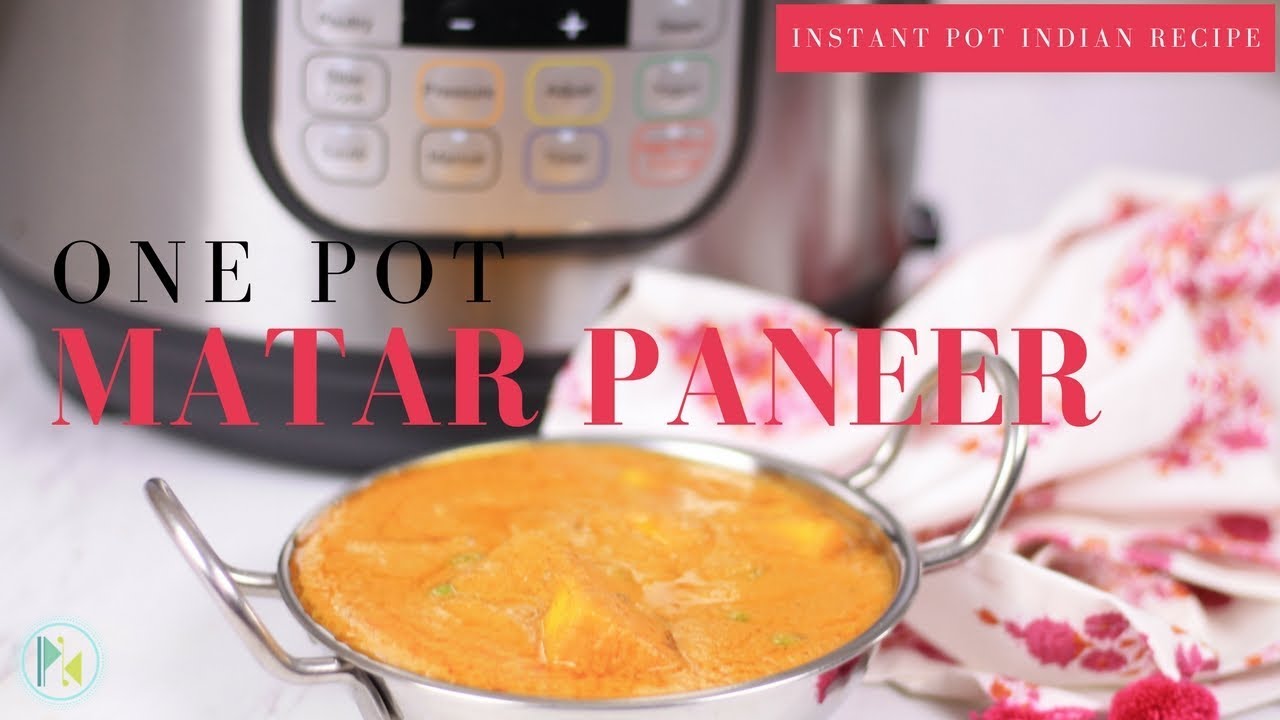 Matar Paneer in Instant pot - Quick pressure cooker gravy recipe