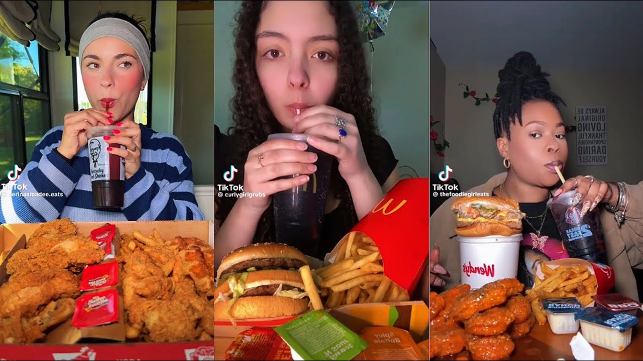 TIKTOK COMPILATION ✮ McDonald's, Wendy's, burger king and KFC