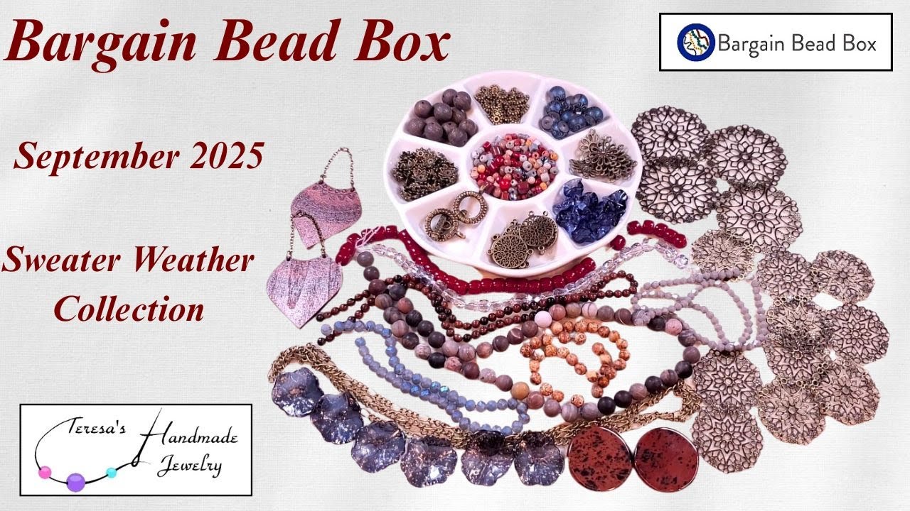 Bargain Bead Box | September 2025 | Sweater Weather Collection #bargainbeadbox #beadboxbargains