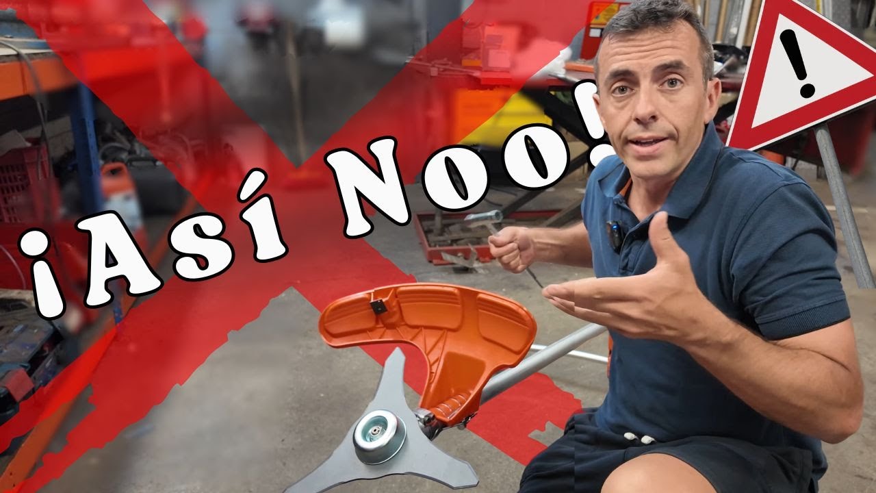 Cómo colocar el disco en una desbrozadora Husqvarna 555