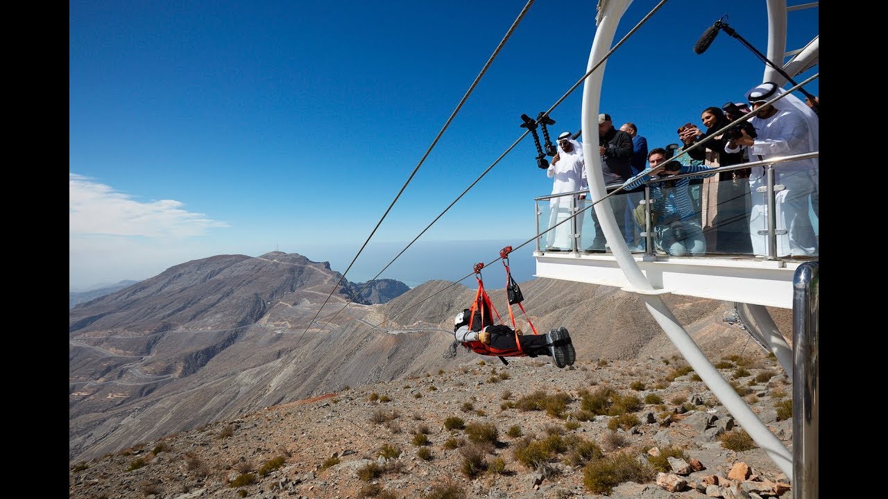 Jebel Jais Flight takes Guinness World Record Longest Zip-line
