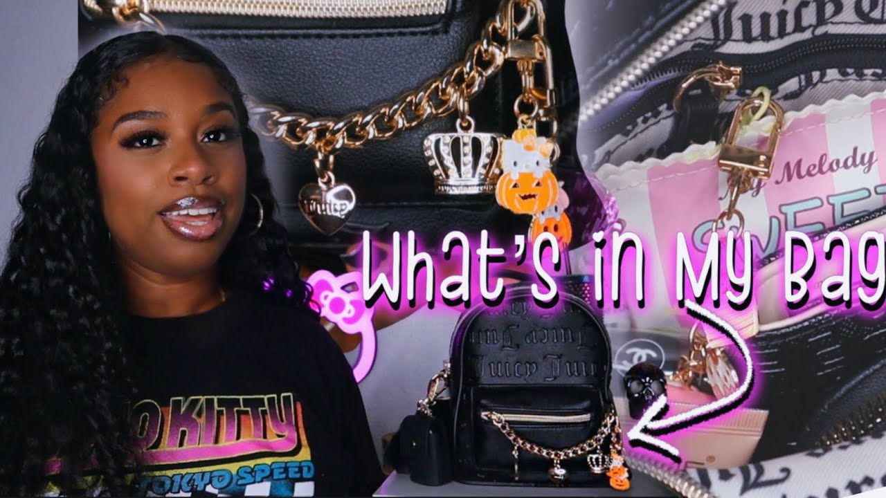 🖤🎃 What’s In My Bag - Juicy Couture Mini Backpack