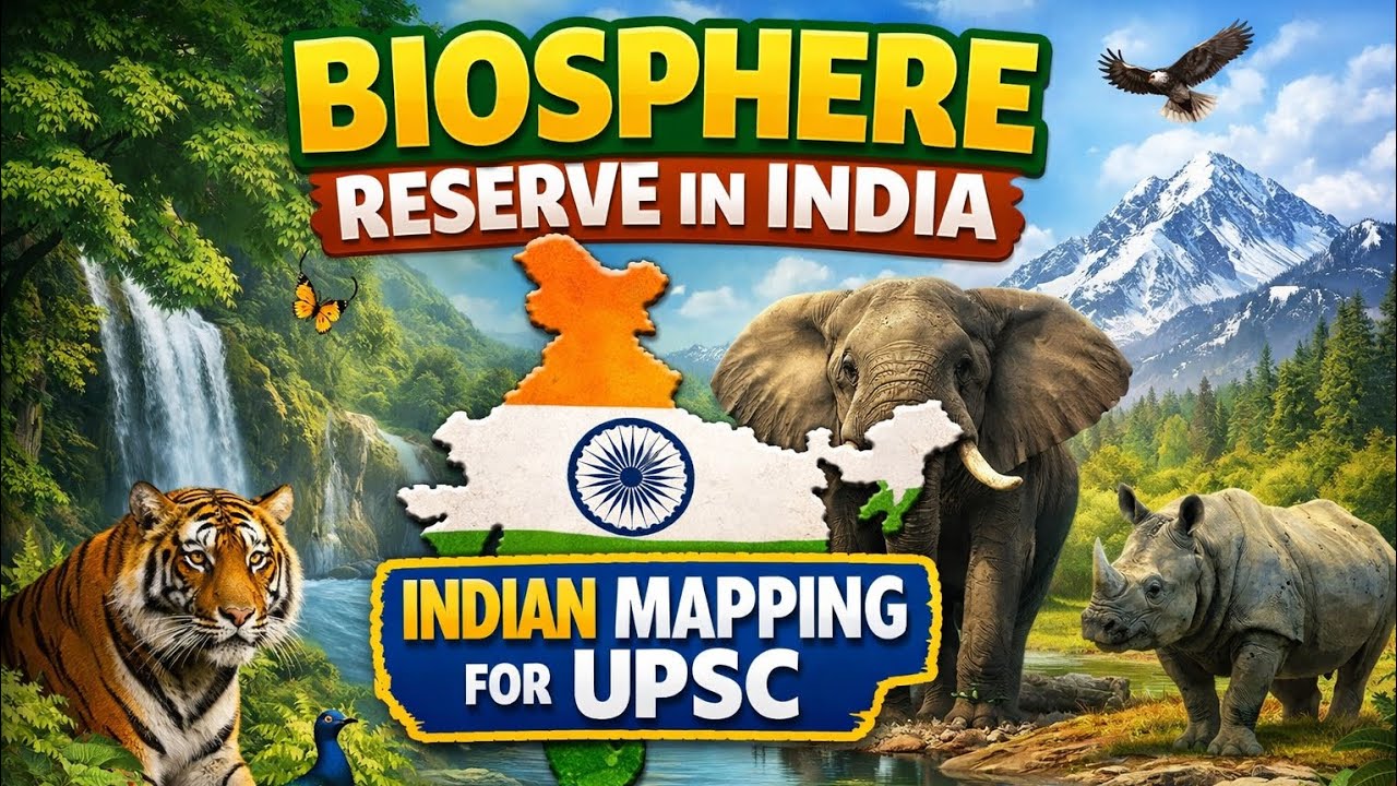 Biosphere Reserves in India | Biosphere Reserve | Indian Geography Through Map | UPSC | CET exam 