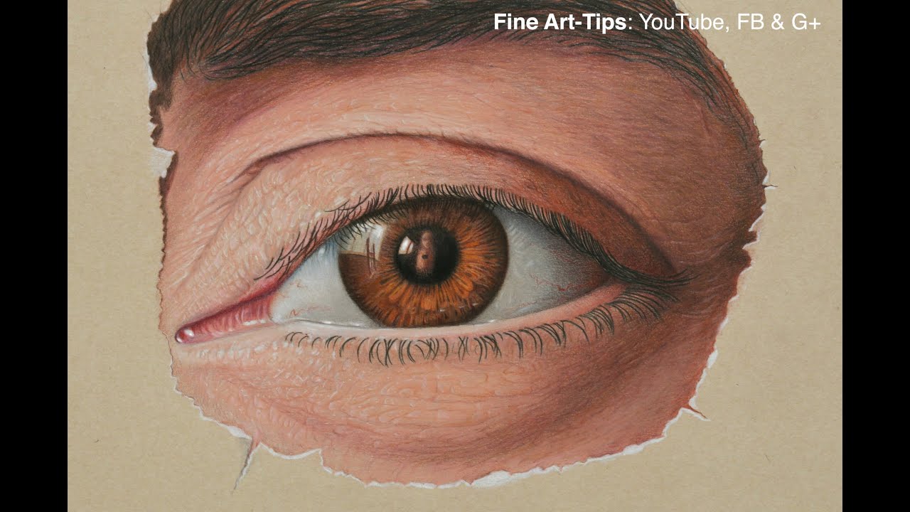 How to Draw Marcello Barenghi's Eye! - Drawing a Realistic Eye With Color Pencils