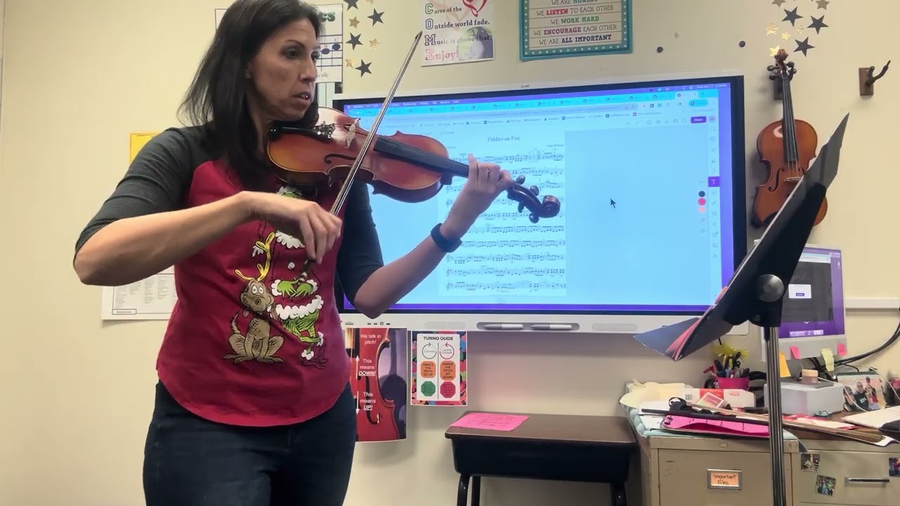 Fiddles on Fire - Violin 1 Practice Video
