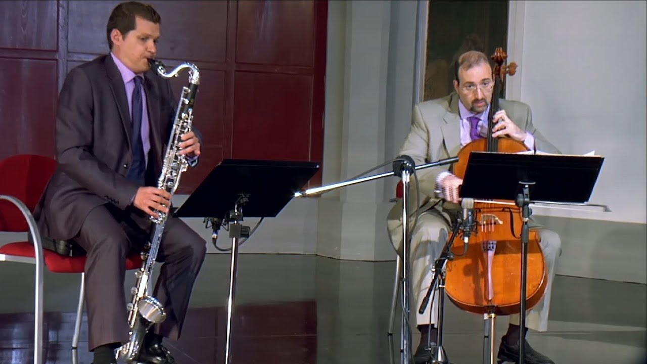 F.A.Kummer.Duet nº1, G major Op.156. Vers for Bass Clarinet and Cello David Arenas & Eduardo del Río