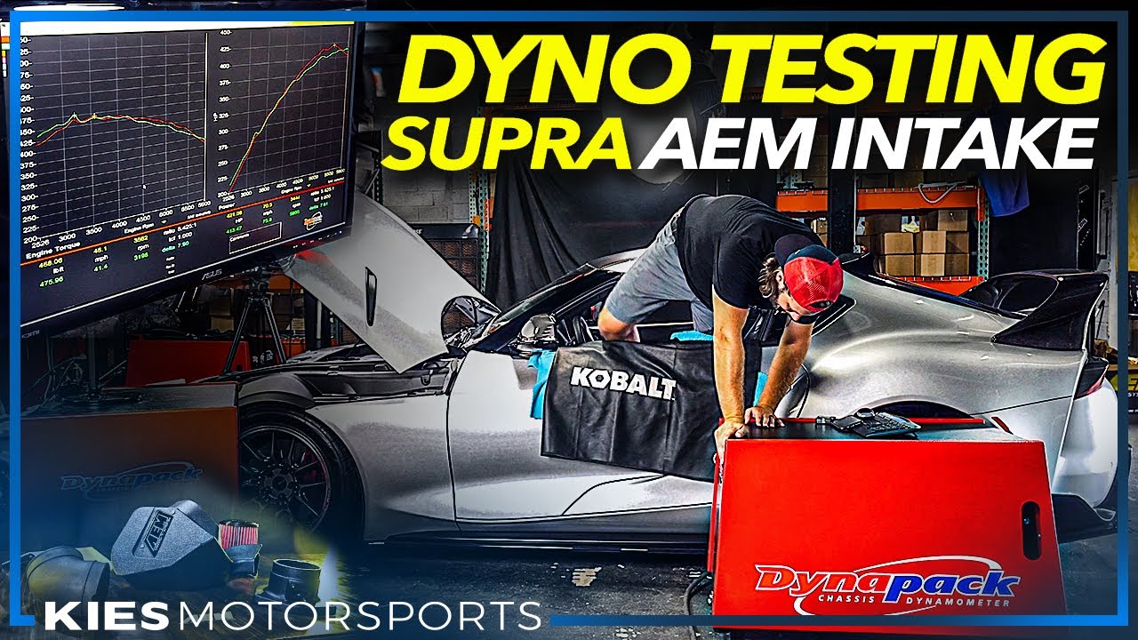 MYTHBUSTING the AEM A90 SUPRA INTAKE on the DYNO