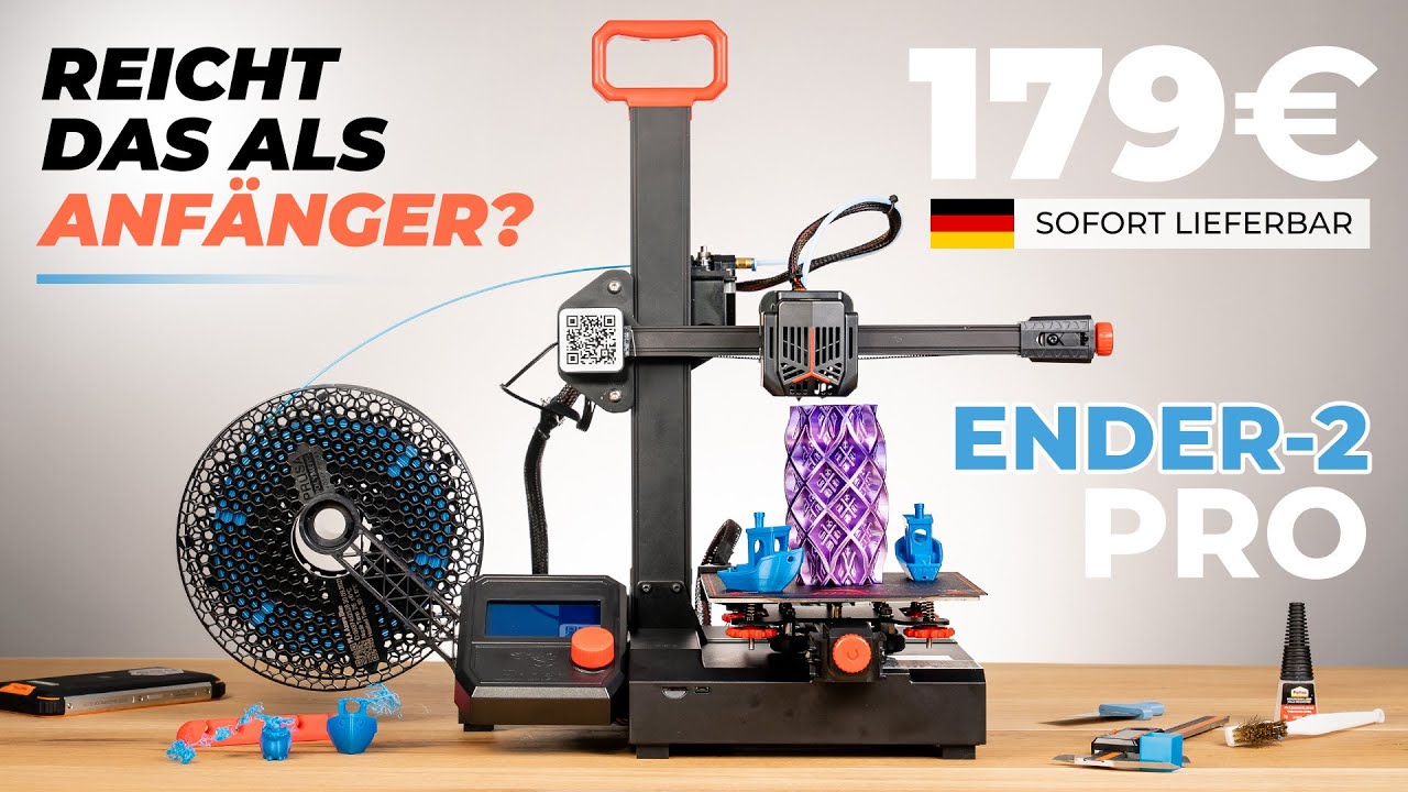 Creality ENDER 2 PRO - 3D Drucker für 180€, lohnt sich das? (XXL Test)