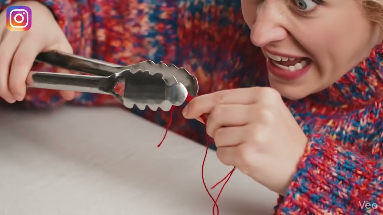 Vtipné video o navlékání nití