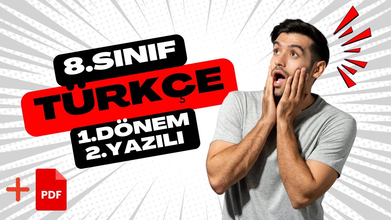 8.Sınıf Türkçe 1.Dönem 2.Yazılı