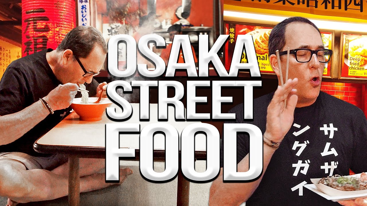 Japanese Street Food Tour - Exploring Osaka & Dotonbori | SAM THE COOKING GUY 4K