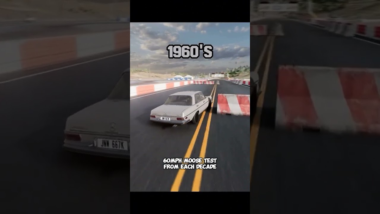 old car crash test 😱