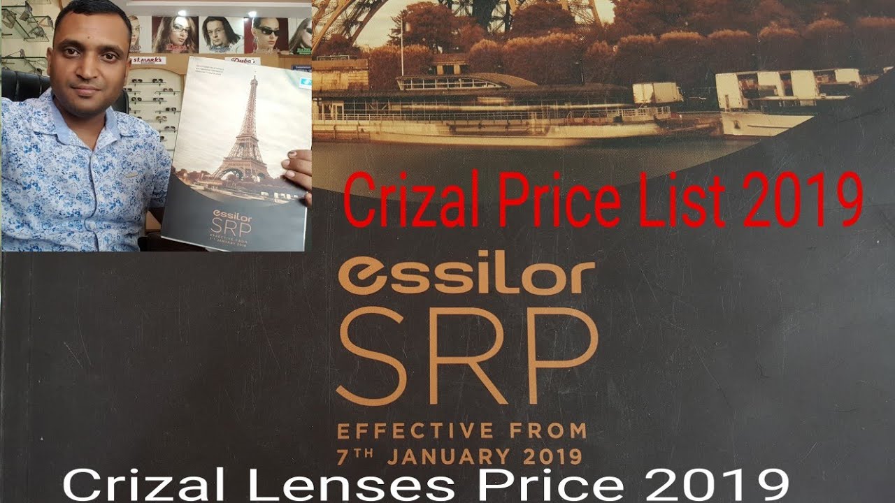 Crizal Lenses Price List 2019 In India