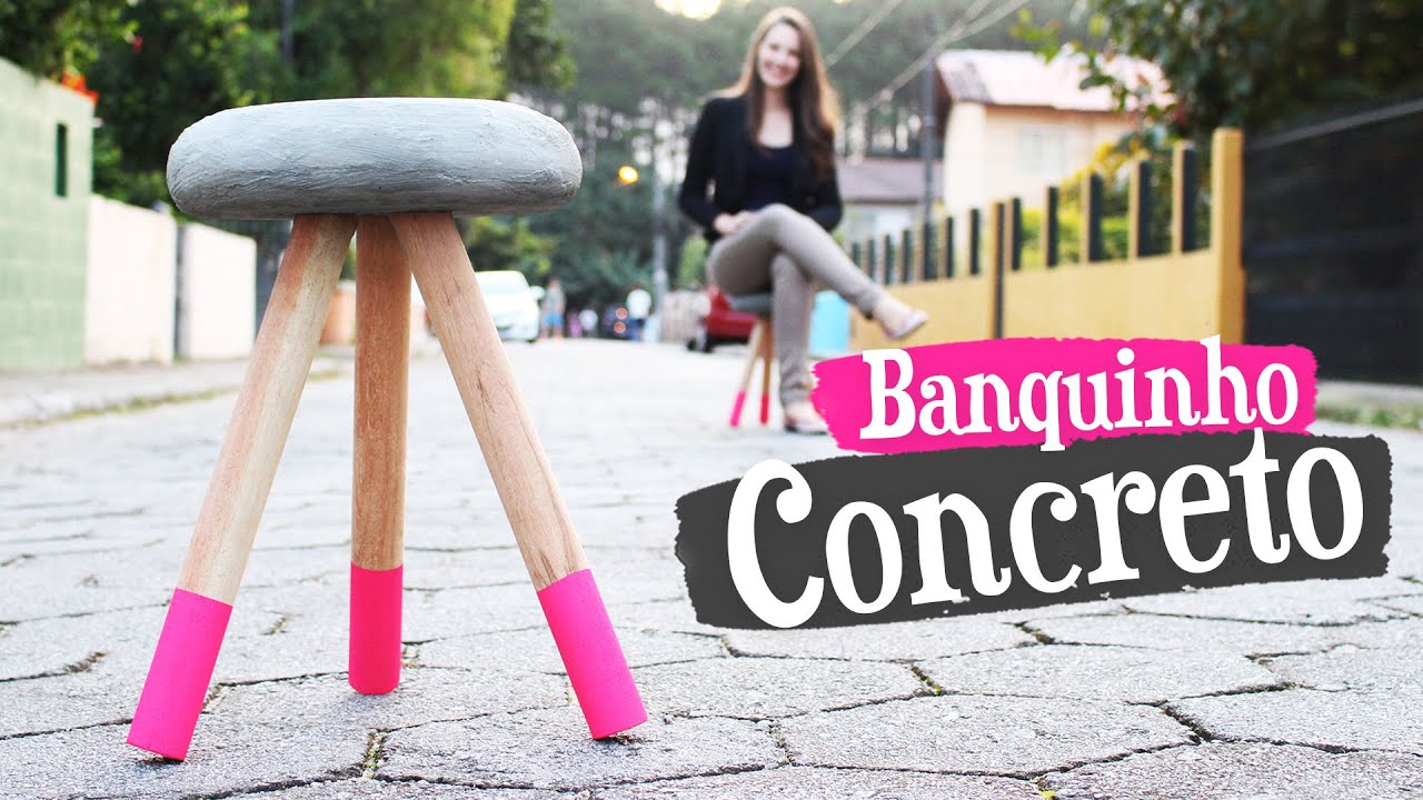 DIY - BANQUINHO DE CONCRETO