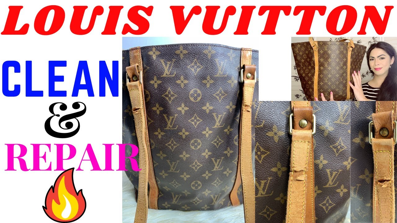LOUIS VUITTON TOTE CLEANING TUTORIAL + REPAIR COST &rsquo; PART 1 👜 ❤️