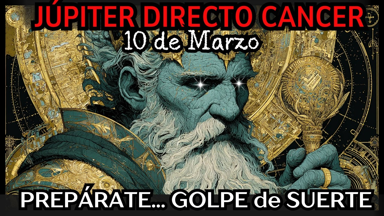 ALERTA! 10 de Marzo. GOLPE de SUERTE .El cielo te Ofrece un Regalo .JÚPITER directo en CÁNCER