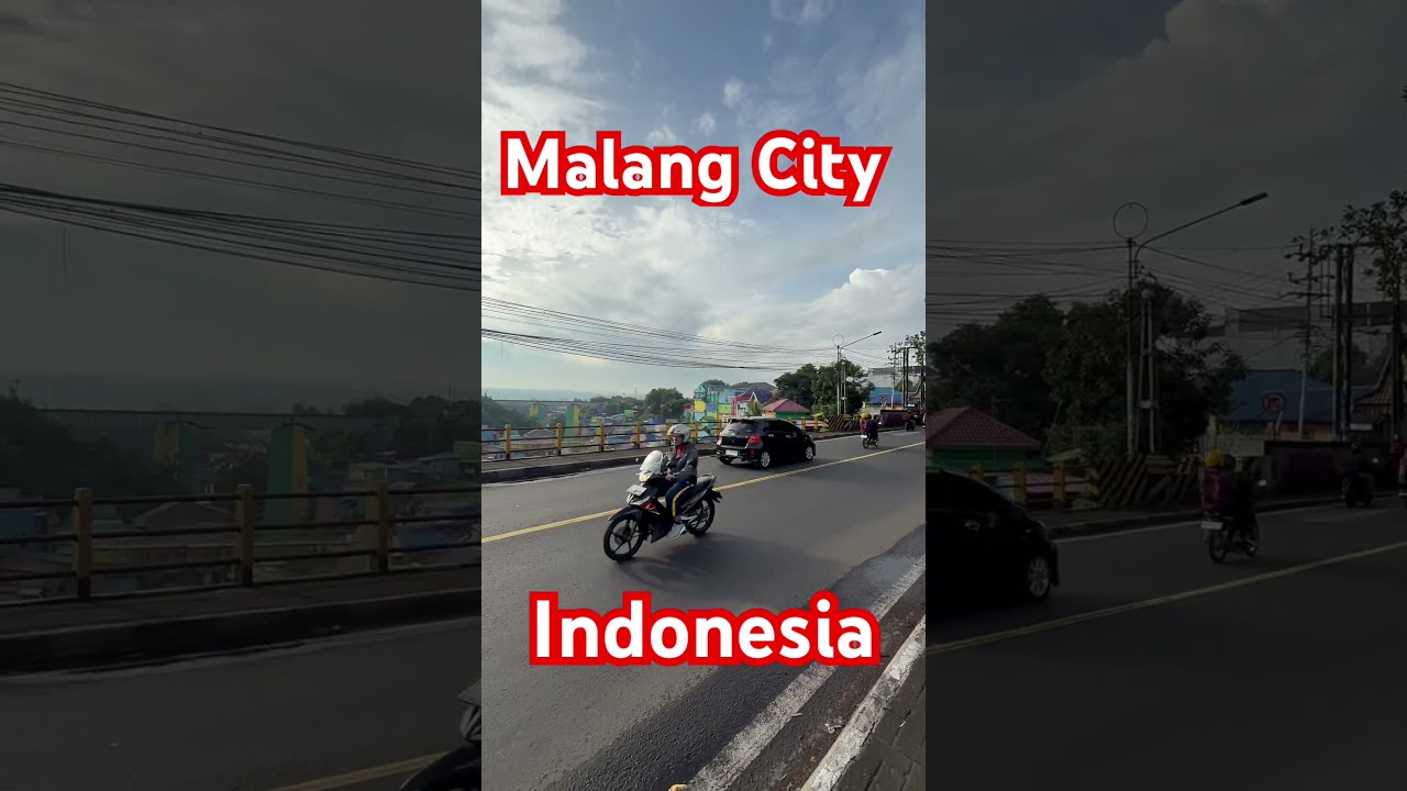 beautiful Malang city in Indonesia #indonesia #malang #colorful #river