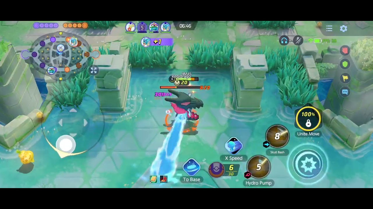 Pokemon Unite! HM45 Blastoise team wins at Theia Sky Ruins (Kyogre) Superstar HM!