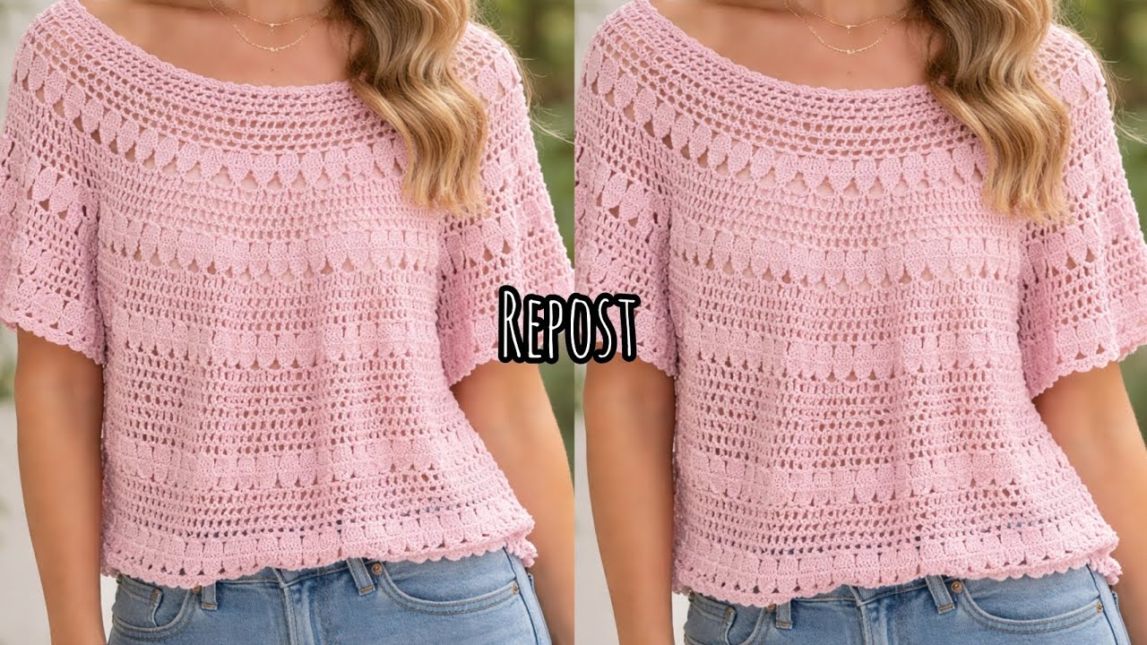 ✂️ Blusa de Crochê Passo a Passo Completo 