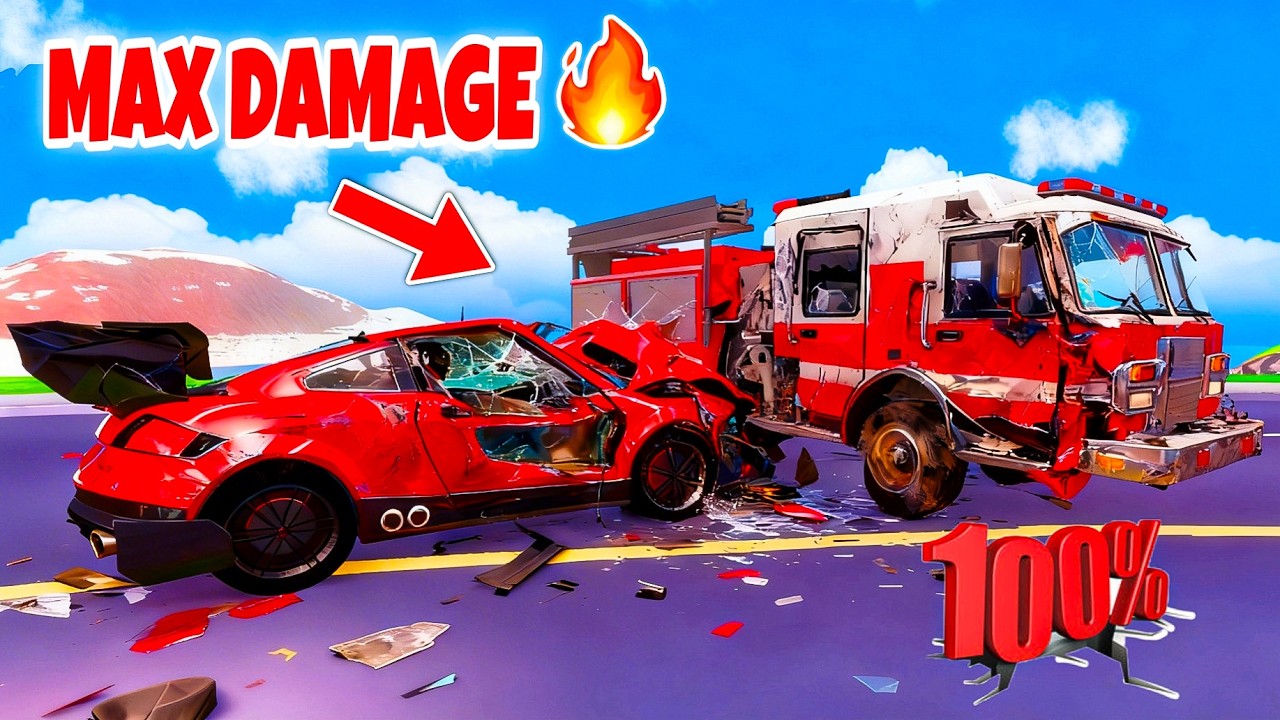 EXTREME 🔥 All Fastest and Rarest Cars Damage Test in Dude Theft Wars!