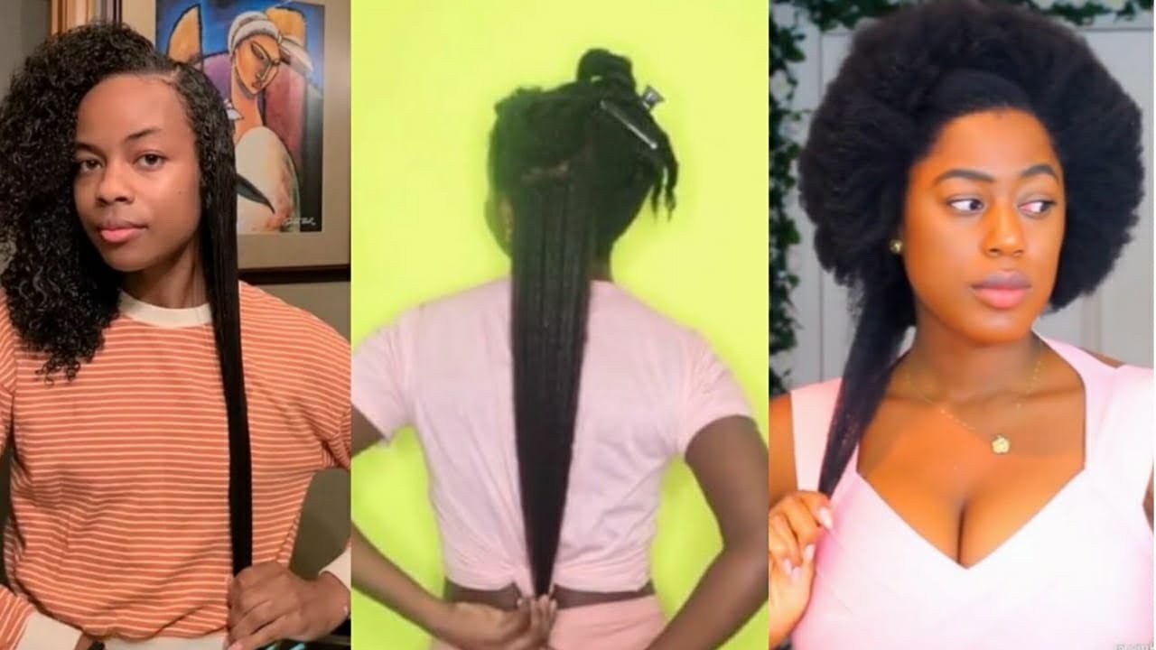 Long Hair Shrinkage Compilation Videos | 3b/4a/4b/4c Hair Shrinkage 🥰 | Slayed Hair Styles