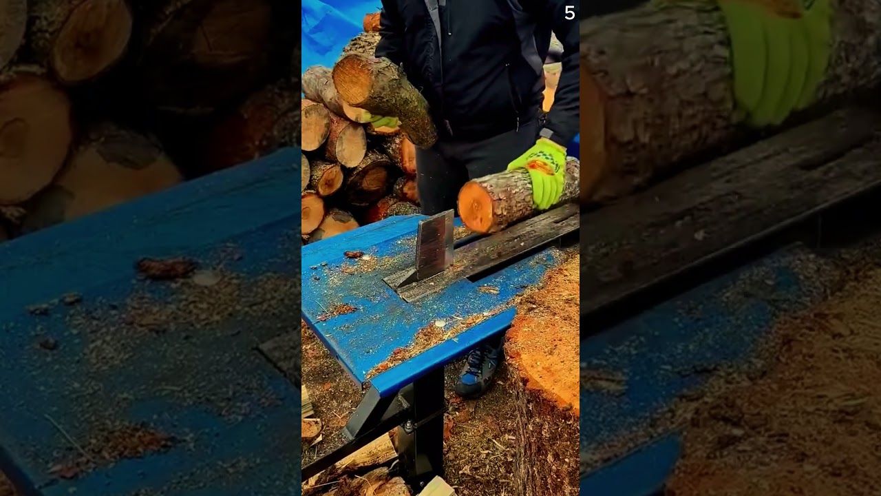 super kuat!! alat ini dapat membelah kayu dengan praktis #shorts